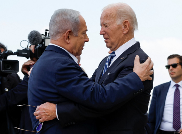 Benjamin Netanyahu y Joe Biden