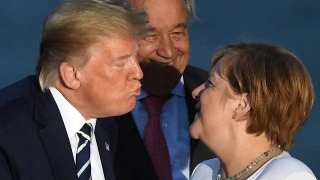 Дональд Трамп и Ангела Меркель