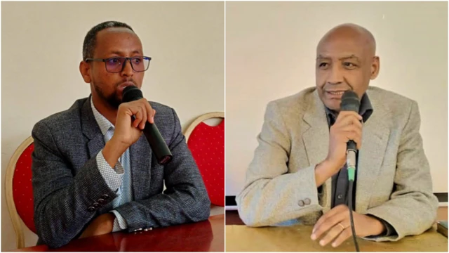 የትግራይ ክልል ጠቅላይ ፍርድ ቤት ምክትል ፕሬዝዳንት አቶ ገብረአምላክ የዕብዮ እና ፕሬዝዳንት ዶ/ር ፀጋይ ብርሃነ 
