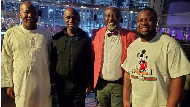 Hushpuppi, Dino Melaye ati eeyan meji mii