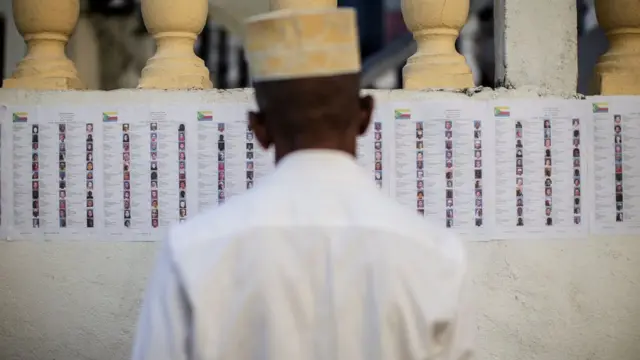 Aworan oludibo to n yẹ orukọ rẹ wo loju patako lati le kopa ninu idibo aarẹ Comoros islands