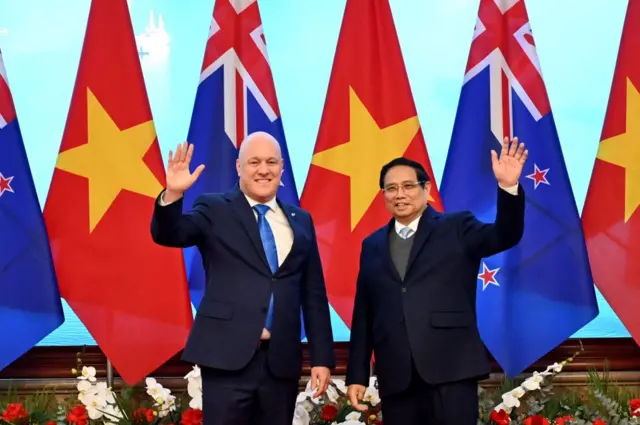 Việt Nam và New Zealand đã nâng cấp quan hệ lên Đối tác Chiến lược Toàn diện vào tháng 2/2025 Việt Nam và New Zealand đã nâng cấp quan hệ lên Đối tác Chiến lược Toàn diện vào tháng 2/2025