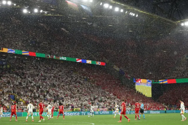 Bad weather stop Germany vs Denmark match
