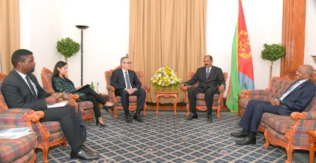 Ergamaa Addaa UN pirezidant Isaayyaas waliin