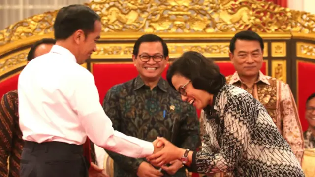 Joko Widodo dan Sri Mulyani