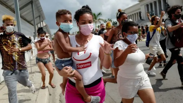 Protestas contra el gobierno en Cuba