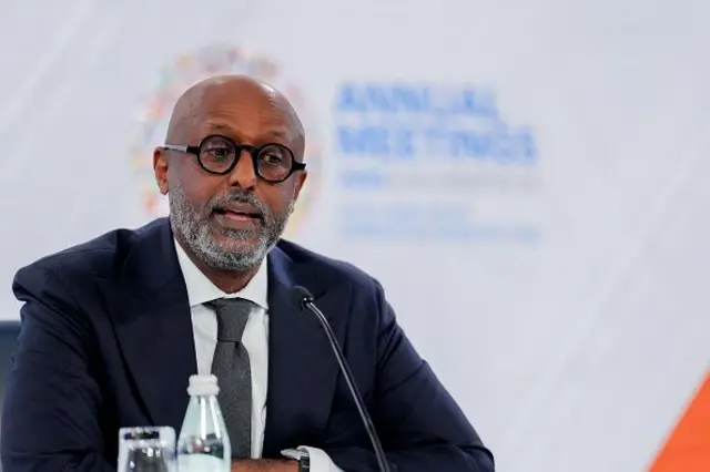 Abebe Selassie, directeur pour l'Afrique au Fonds monétaire international (FMI), lors des réunions d'automne du Fonds monétaire international (FMI) et de la Banque mondiale au siège du FMI à Washington, DC, États-Unis, le jeudi 16 octobre 2025.
