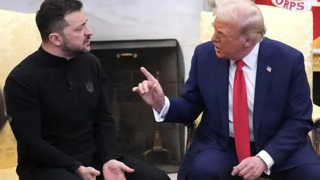 ABD Başkanı Donald Trump ve Ukrayna Devlet Başkanı Volodimir Zelenskiy, Beyaz Saray'daki Oval Ofis'te bir araya geldi.
