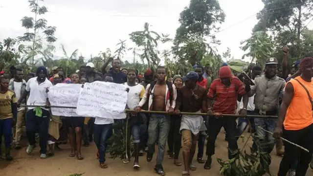 Bamenda protesters for Cameroon
