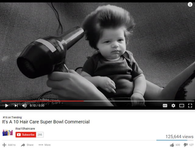 Comercial de 10 Hair Care para el Super Bowl