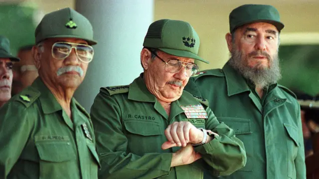 Raúl Castro y Fidel