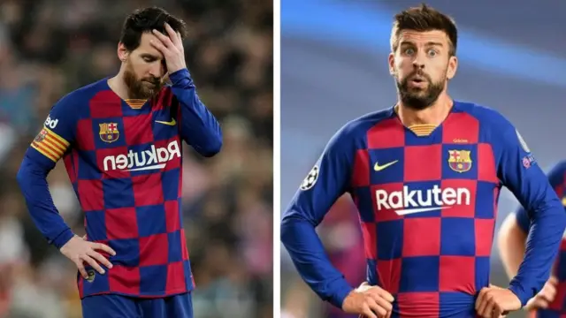 Lionel Messi ati Gerard Pique