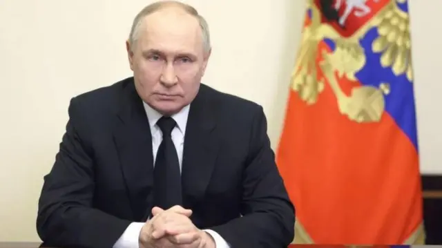 Rais Putin alisema washambuliaji hao walinaswa walipokuwa wakijaribu kukimbilia Ukraine