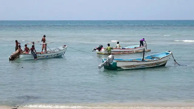 ইয়েমেনে জেলেদের নৌকা।
