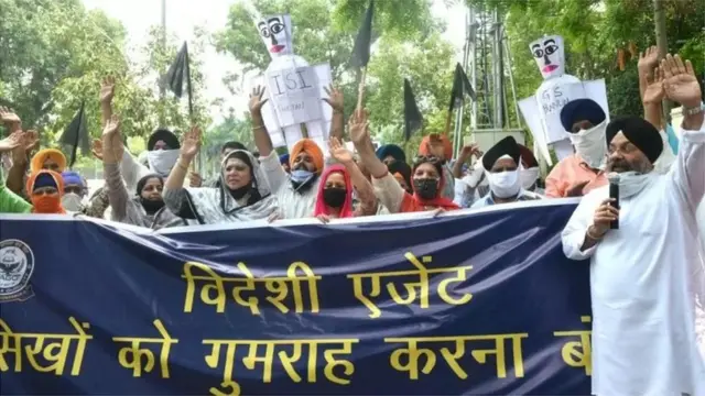 2020 జూలైలో దిల్లీలోని పాకిస్తాన్ రాయబార కార్యాలయం ఎదుట ఖలిస్థాన్ మద్దతుదారులకు వ్యతిరేకంగా జరిగిన ర్యాలీ