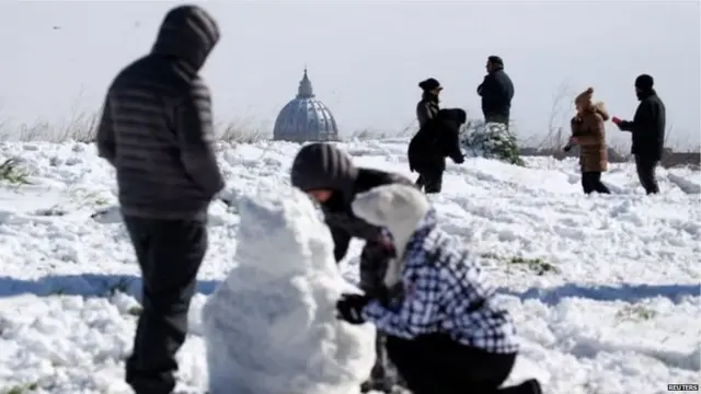 ਬਰਫ ਵਿੱਚ ਢਕਿਆ ਯੂਰਪ