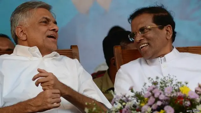 PM Wickramasinghe and President Sirisena