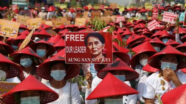 म्यांमार में विरोध प्रदर्शन