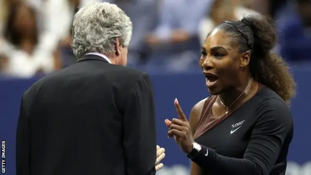 Williams discutió con el árbitro del torneo.