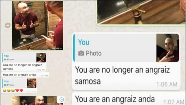 ڈاکٹر اسد اور فاطمہ کے درمیان پیغات