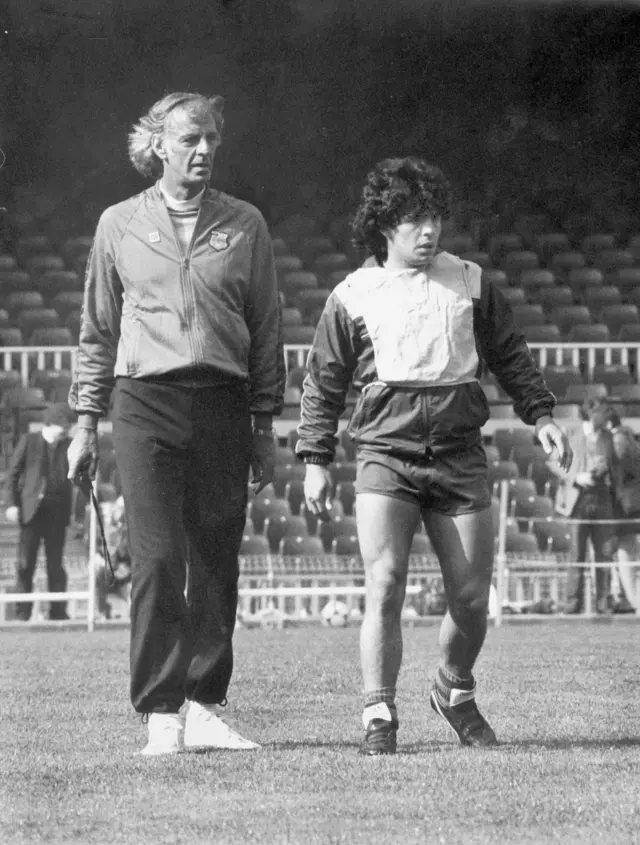 César Luis Menotti y Maradona