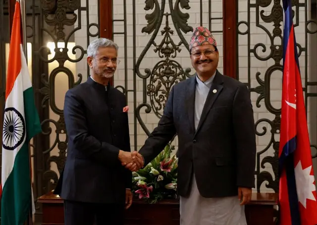 एनपी साउद र एस जयशङ्कर 