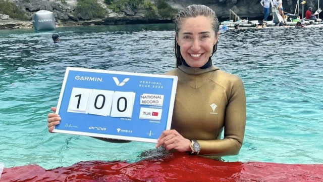 Turkish freediver Sahika Ercumen