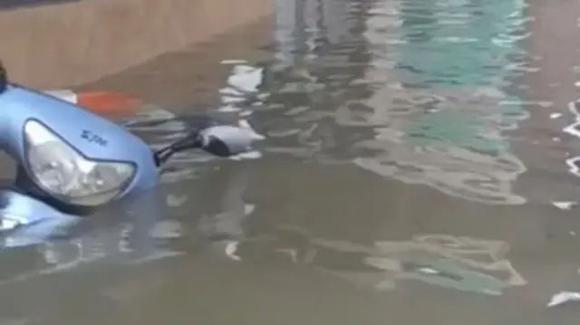 motorcycle dey inside water