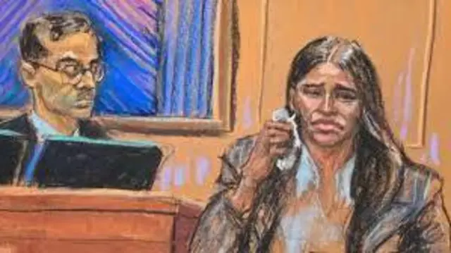 Picha ya mchoro ya Cassie mahakamani