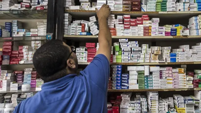 Una farmacia en Egipto