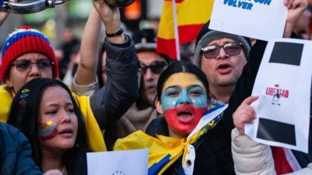 నికోలస్ మదురోకు వ్యతిరేకంగా నిరసన ప్రదర్శన