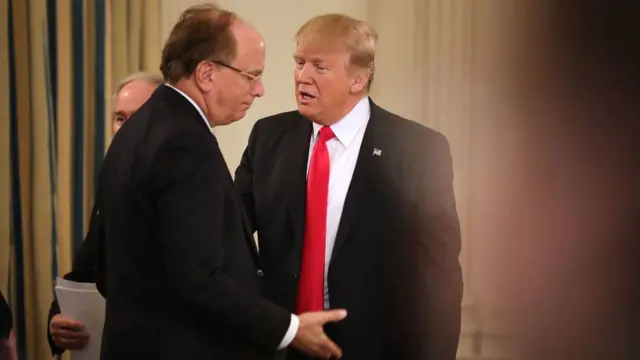 Trump y el CEO de Blackrock
