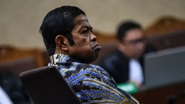 Idrus Marham menjalani sidang putusan di Pengadilan Tipikor, Jakarta Pusat, Selasa (23/4/2019)