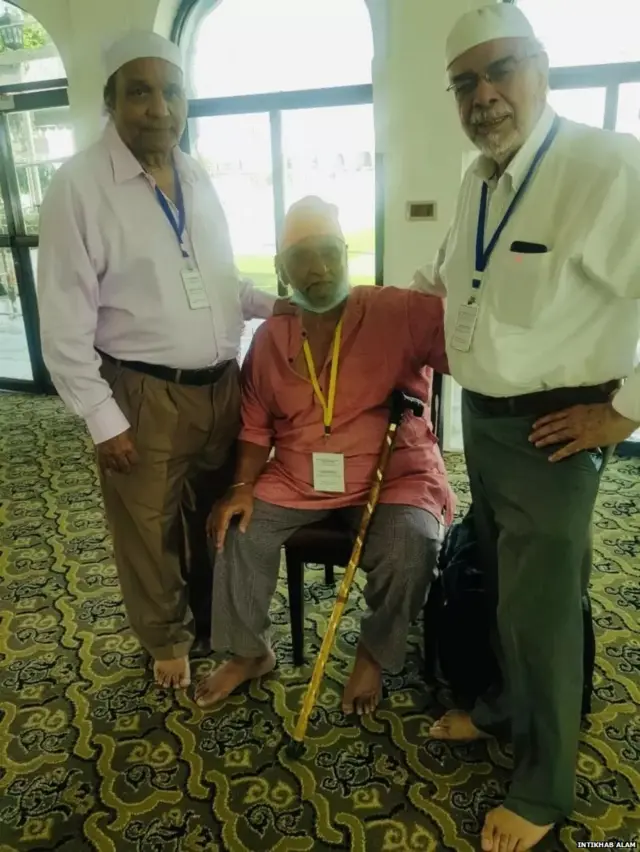 करतारपुर में इंतिख़ाब आलम, शफ़क़त राणा और बिशन बेदी की मुलाक़ात