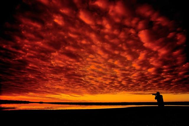 Silhouette photo of a sky sunset