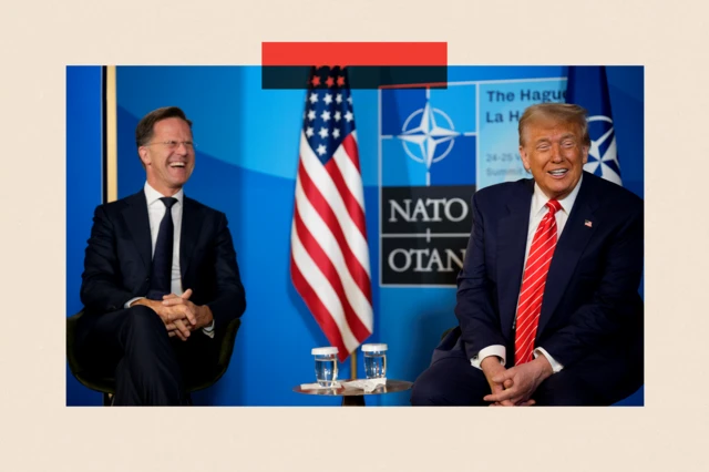 Donald Trump e Mark Rutte 