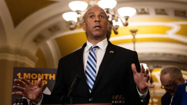 El senador, Cory Booker, en una intervención