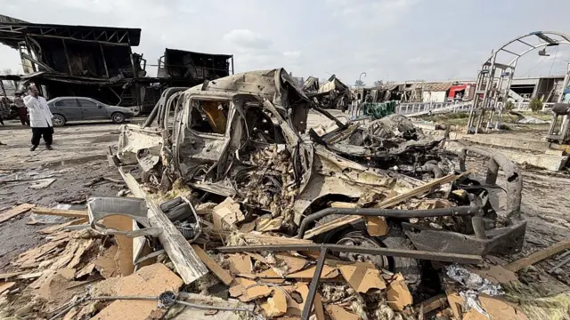 کابل میں منشیات بحالی مرکز پر پاکستان کے حملوں کے بعد تباہی کا منظر