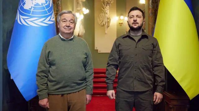 Zelensky y Guterres