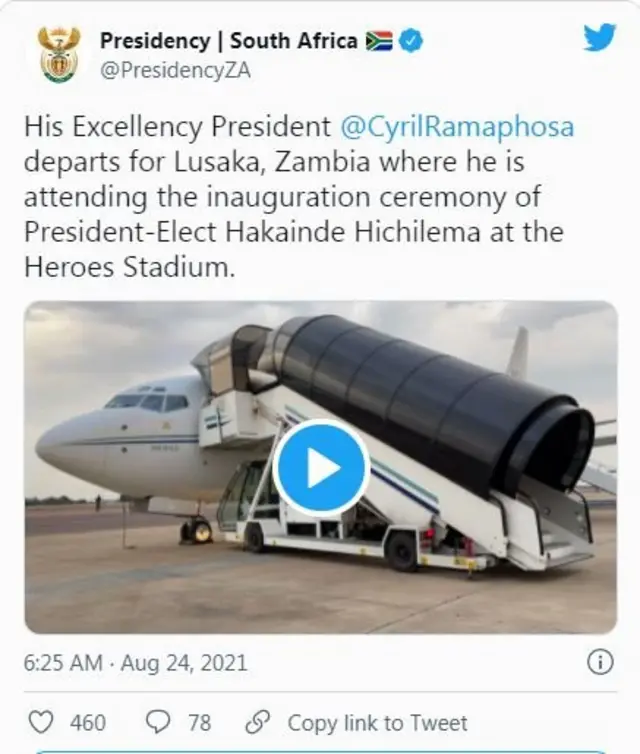 Hakainde Hichilema inauguration