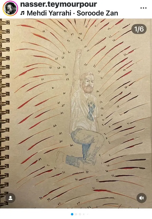 واکنش ناصر تیمورپور هنرمند ساکن لندن به شلاق خوردن مهدی یراحی