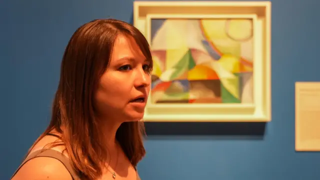 Катя Денисова на виставці В епіцентрі бурі: Модернізм в Україні, 1900–1930-х років” в Королівській академії мистецтв у Лондоні