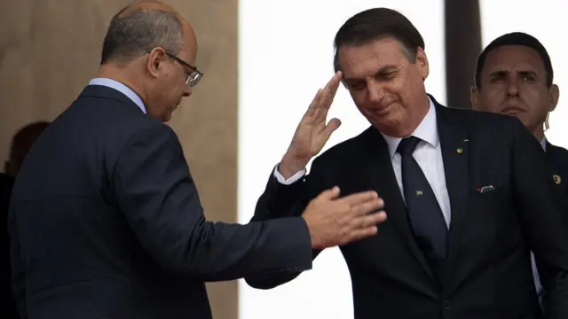 Willson Witwel con Bolsonaro.