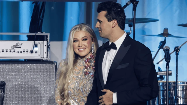Charlie Kirk ve eşi Erika ocak ayında Washington DC'de bir baloda
