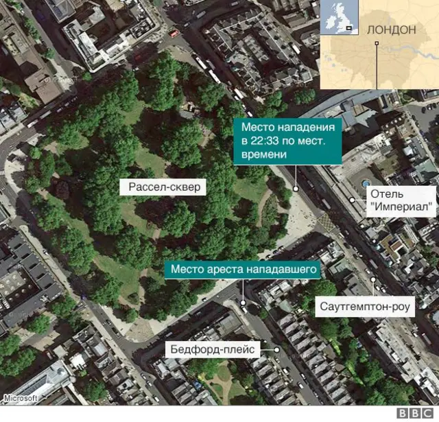 место нападения