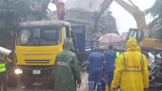 Lagos building collapse: How Lekki seven storey building fall down - Fotos