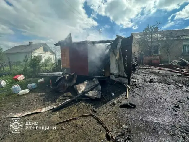 последствия удара по Ровненской области