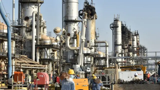 Usine de la société Aramco à Abqaiq