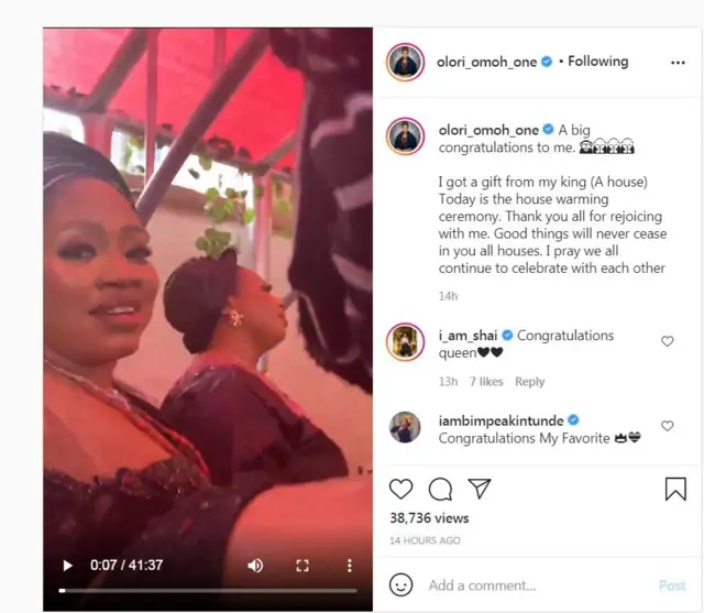 Awọn eeyan n ba Olori Omowunmi yọ