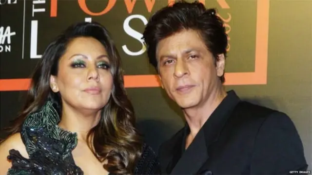 गौरी ख़ान के साथ शाहरुख़ ख़ान